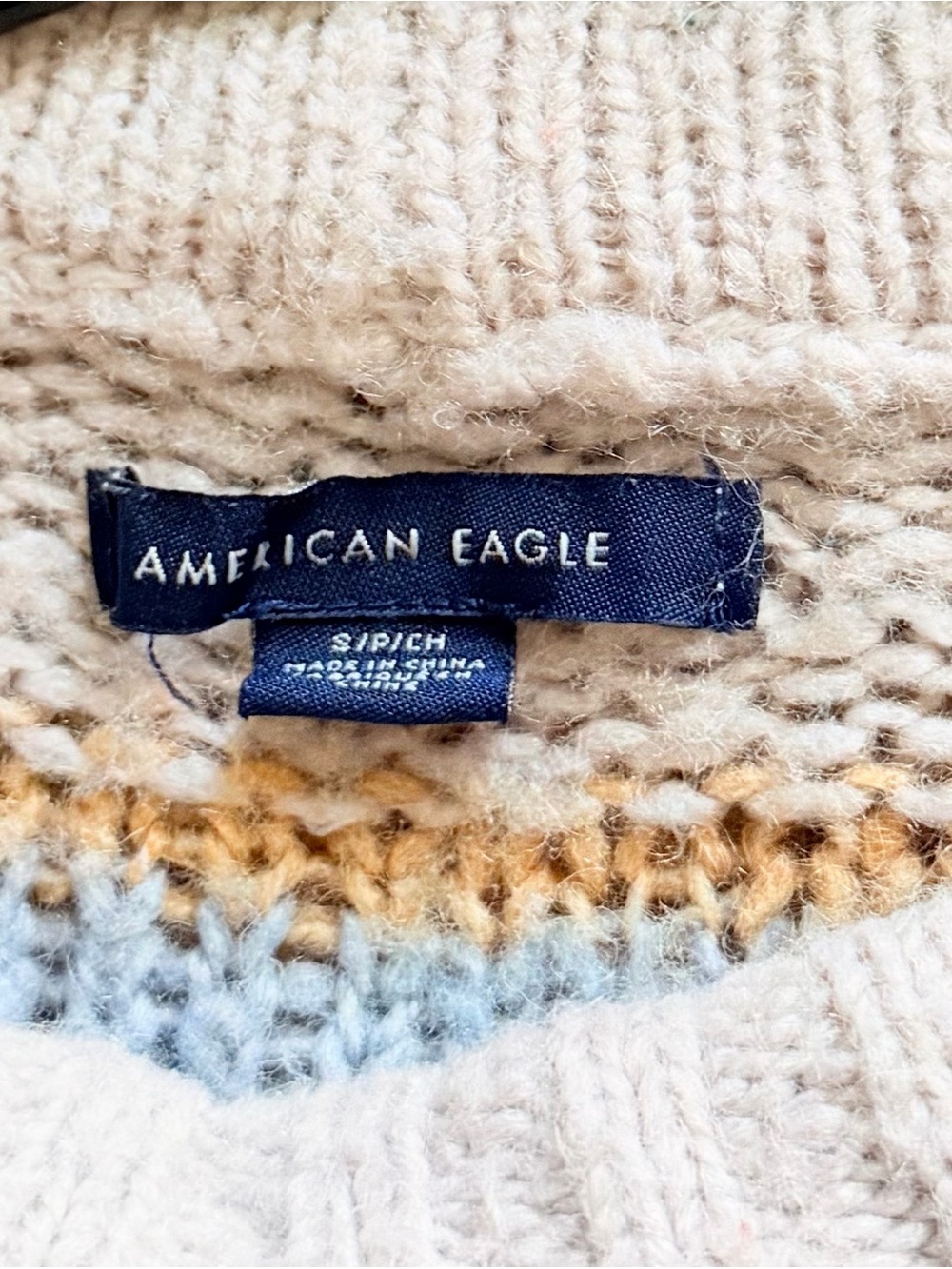 American Eagle Striped Crewneck Sweater - Picture 7 of 7